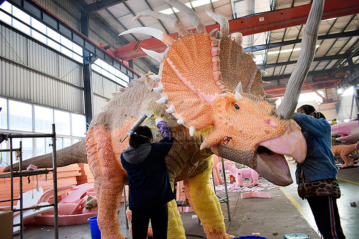 公園仿真恐龍雕塑制作